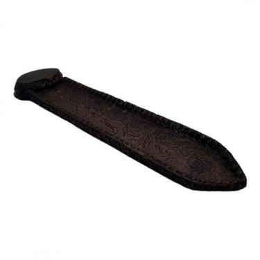 Imagem de Incensário Régua 23 cm Universal Marrom com Cobre Resina - Lua Mística