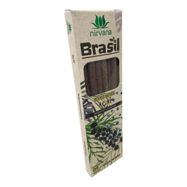Imagem de Incenso Natural Nirvana Açaí Brasil Cx Com 9 Varetas - Lua Mística - 1