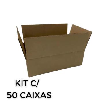 Imagem de Kit 50 Caixa de Papelão Embalagem 16x11x3 Mini Pac