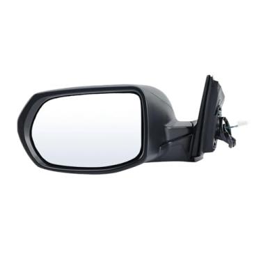 Imagem de Conjunto de espelho retrovisor com 3 pinos para porta, compatível com Honda CRV 2017-2022, versão americana, espelho lateral dobrável manual preto(Left)