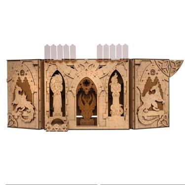 Imagem de Towerrex DND DM Screen Dragonheart with Dice Tower, Initiative Tracker, HR Tracker, Dungeon Master Screen for Role Playing Games, TTRPG Nerdy Gifts