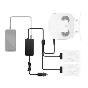 Imagem de Hanatora Battery Car Charger for DJI Phantom 4/Pro V2.0/Pro+/Advanced/Advanced Plus/Obsidian Drone Battery and Remote Controller, USB Portable Multiple Rapid Charging Hub Accessories