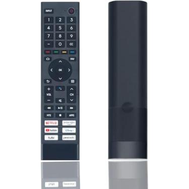 Imagem de Controle remoto de substituição para Smart TV ERF3J80H para todos os Hisense 4K UHD Android Smart TV 75A6G 70A6G 65A6G 60A6G 55A6G 50A6G 43A6G 55U68G 65U6G 55U6G 50U6G 65U6G 75U6G 75U6G 50U6G 8G, 75U