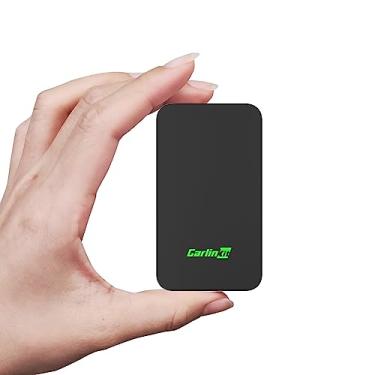 Imagem de CarlinKit 5.0 CarPlay/Adaptador sem fio Android, versão mais recente de 2023, configuração super fácil, conexão de dois canais, música online/mapas/mensagens, para carros com fio CarPlay/Android Auto (2016-2023)