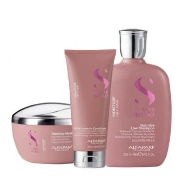 Imagem de Kit nutrição alfaparf semi di lino moisture