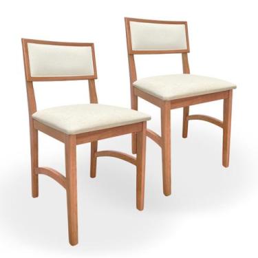 Imagem de Cadeira Para Mesa De Jantar Cozinha Resistente Luxo - KM Móveis Decor,