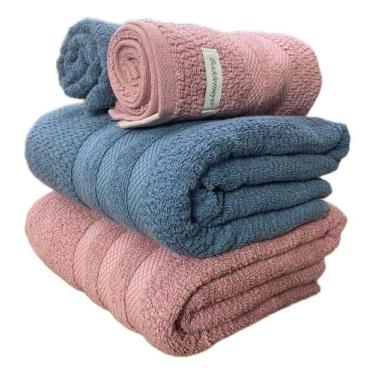 Imagem de Jogo Toalha Banho Buddemeyer Vanilla Extra Soft Algodão 4pçs, ., ROSA 