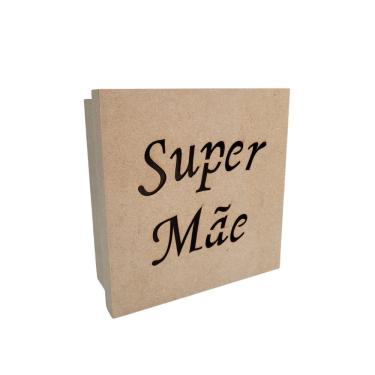 Imagem de Caixas Personalizadas 100% Mdf Cru (17x17x07) Super Mãe