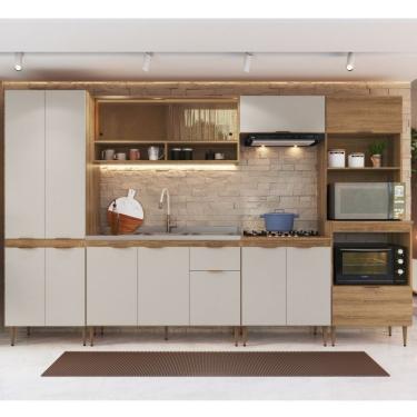 Imagem de Conjunto De Cozinha 1 Gavetas 2 Fornos Veneza Ii Mel/arenas