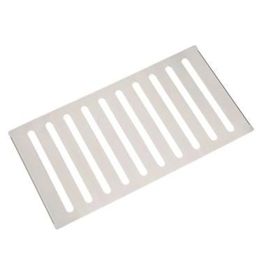 Imagem de Escorredor Tramontina Em Aço Inox Com Acabamento Scotch Brite Para Sobrepor 30x15 Cm