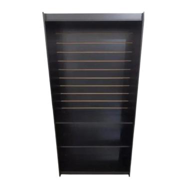 Imagem de Estante Canaletada 100% Mdf Preto - Suprema Móveis