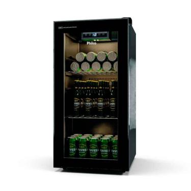 Imagem de Cervejeira Porta De Vidro Philco 91 Litros 3 em 1 Display Digital PCV142P Preta 127V