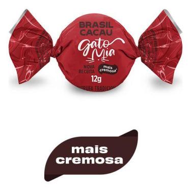 Imagem de Minitrufa Chocolate Ao Leite Gato Mia 12g Brasil Cacau