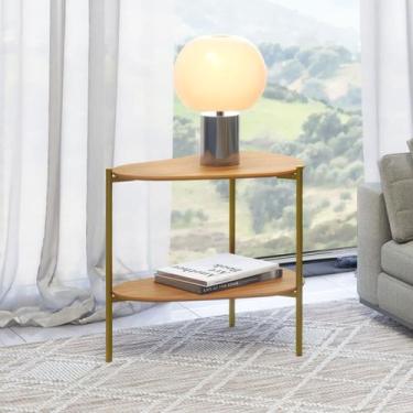 Imagem de Mesa de Canto Orgânica 100% Mdf Freijó Tb629 - Dalla Costa, Marrom, Mo