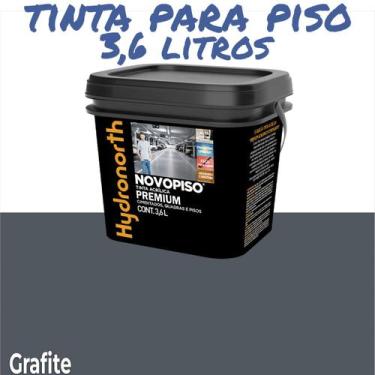 Imagem de Tinta Piso NovoPiso Galão 3,6 Litros Diversas Cores Hydronorth, Grafit
