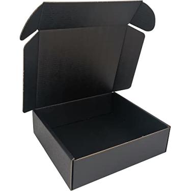 Imagem de CH-BOX Caixas De Remessa Pequenas 7X6X2'', Pacote Com 25, Papelão Ondulado Preto Para Correspondência Comercial (Cm762B25)