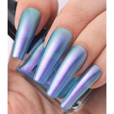 Imagem de Major Dijit Esmalte Camaleão Holográfico Glitter Secagem Rápida Brilho Iridescente Cromado Verniz Artístico (03)