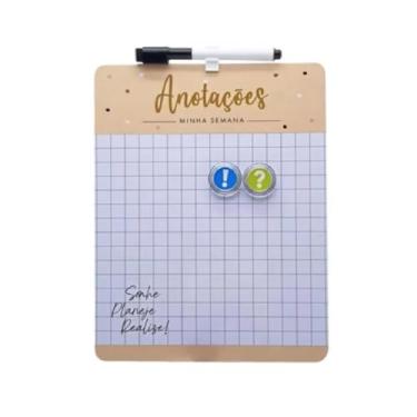 Imagem de Quadro Lousa Magnética Planner Imã Porta Recados (Mod 3)