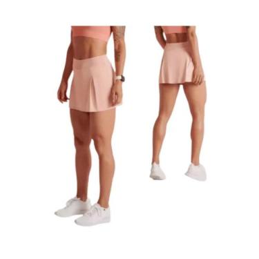 Imagem de Short Saia Fitness Academia Beach Tenis 2x1 Lupo Sport, Coral, GG