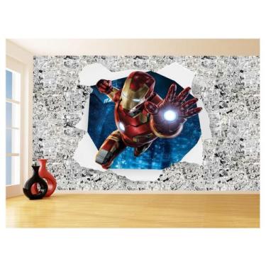 Imagem de Papel De Parede 3D Heróis Página Quadrinhos Hq 3,5M Nhma202 - Você Dec