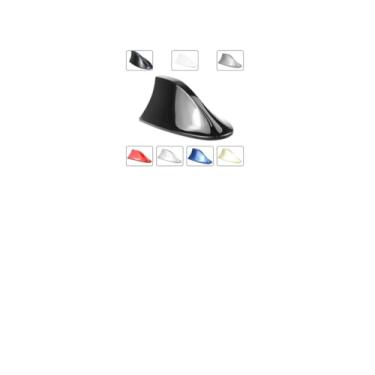 Imagem de Antena Veículo Automotivo Shark Tipo Barbatana Tubarão Universal Esportiva Funcional Recepção Rádio Sinal AM FM Teto Carro (PRETO)