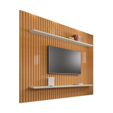 Imagem de Painel Ripado Até 60 Polegadas Durham Cinamomo Off White - CASA H