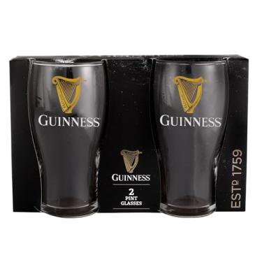 Imagem de LORD'S ROCKS Copos de cerveja Guinness Official 597 g – Conjunto de 2, copos de cerveja em forma de tulipa da marca – Estilo clássico de pub irlandês