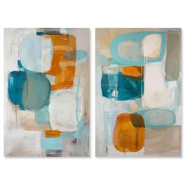 Imagem de Art Remedy Conjunto de tela Arctic Fusion com 2 impressões de arte modernas, envolto em galeria, 50 x 76 cm