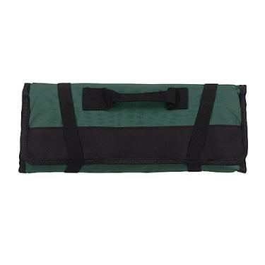 Imagem de Saco de Rolo de Ferramentas Multifuncional Organizador de Rolos de Ferramentas à Prova D'água Portátil Bolsa de Enrolar para Overlanders Mountain Bike (Verde)