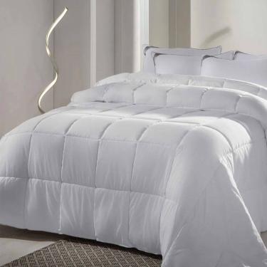 Imagem de Edredom Toque de Pétalas Acetinado 100% Poliéster – Kacyumara - Branco - King