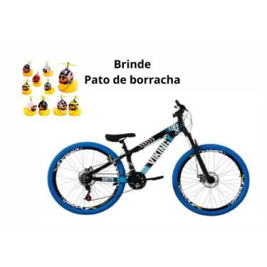 Imagem de Bicicleta Aro 26 Vikingx Tuff 25 ou 30 do Grau Vmaxx Pneu Azul com BRI
