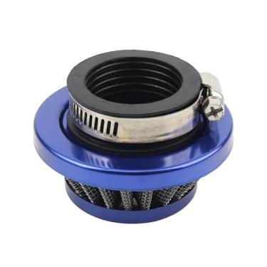 Imagem de PowerMotor Filtro de ar de substituição universal de 35 mm para scooter de 23 cc 33 cc 43 cc com lâmina grande 47cc 49cc bolso mini Dirt Pit Bike ATV Quad Blue