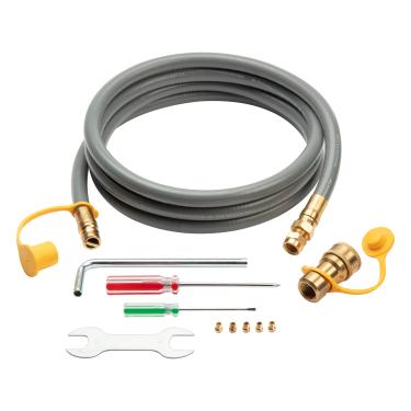 Imagem de Cuisinart Kit de conversão de gás natural para churrasqueira a gás Propel+, mangueira de 3 m e adaptadores para gás infinito, aprovado pela CSA, kit completo de propano para NG