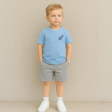 Imagem de Conjunto Infantil Masculino Estampa Foguete 115 Fofo Várias Cores Look