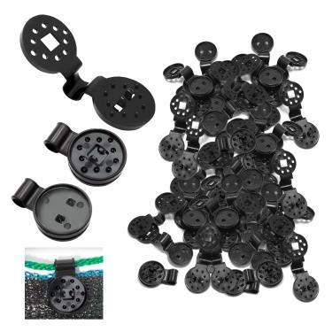 Imagem de HhdvdyWgd 100 peças de clipes de sombra resistentes, clipes de toldo, grampos de lona à prova de vento para rede de proteção solar, clipes de bloqueio de tecido de toldo - para jardim, varanda, pátio