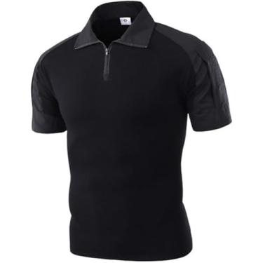 Imagem de Camisa Polo De Manga Curta Ao Ar Livre Camuflagem Do Deserto Uniforme Militar Tático Absorver Suor Caça Homens Combate Exército Terno, Color5, XXL