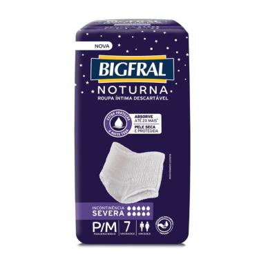 Imagem de Roupa Íntima Bigfral Noturna P/M Unissex 7 Unidades