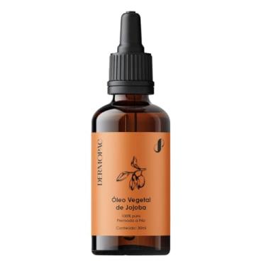 Imagem de Óleo Vegetal de Jojoba 100% Puro Cabelo Capilar Pele Facial Corporal, Prensado a Frio, Dermopac 30ml