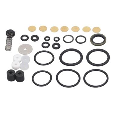 Imagem de Kit de Reparo de Compressor de Ar PCP 30mpa, Conjunto de Peças de Metal Em PVC, Estrutura Compacta e de Longa Duração, o Pacote Inclui 15 Anéis de Vedação, 2 Anéis de Pistão, 7