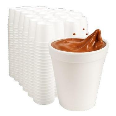 Imagem de Kit Copo Termico Isopor Café e Bebidas Quentes 300ml 200 Un - Ultra Co