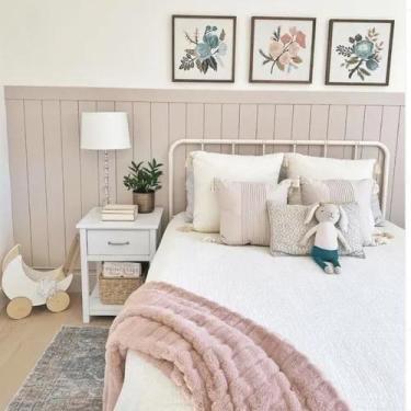 Imagem de Kit 70 Barras Ripas Shiplap Lambri Decoração De Parede Diy - Lujp Deco