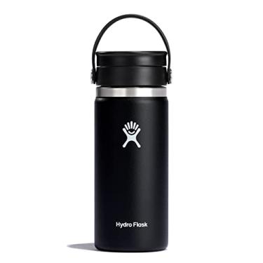 Imagem de Garrafa térmica Hydro Flask de aço inoxidável, preto
