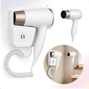 Imagem de Secador Branco Fixo para Hotéis e Banheiros 110V - FACILITA, 110V
