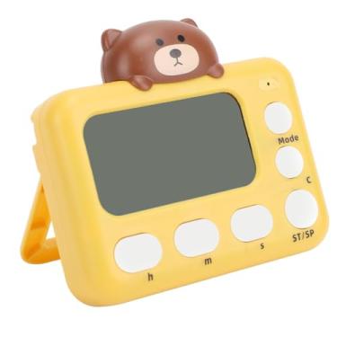 Imagem de Fockety Timer de Cozinha Digital, Timer de Cozinha Portátil Com Tela Grande, Alarme Alto, Costas Magnéticas e Bateria 3A, Countures de Contagem Regressiva para Apoio, Estudando (Urso)