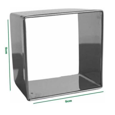 Imagem de Cortador Quadrado Brownie, Bolo e Massas 5x5 Inox - Formaster