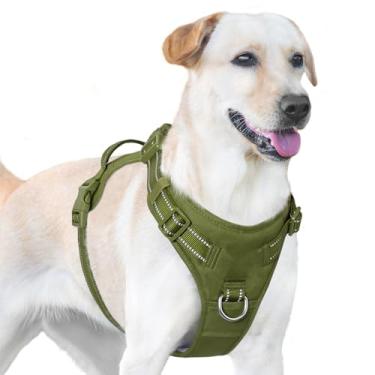 Imagem de Sunraymascota Peitoral refletivo para cães pequenos, médios e grandes (verde misto, P)