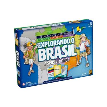 Imagem de Jogo de Tabuleiro Explorando o Brasil - Grow