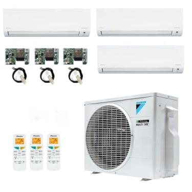 Imagem de Ar-Condicionado Multi Split Inverter R-32 Daikin 18.000 (3x Evap HW 9.000) Só Frio 220V + Módulo Wi-Fi
