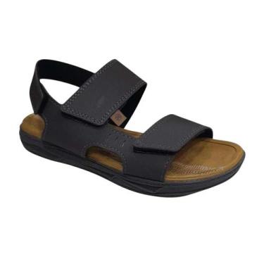 Imagem de Sandália Infantil Molekinho Masculina Ajustável Marrom Café, 31, Cafe