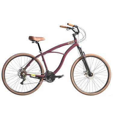 Imagem de Bicicleta BLITZ Aro 29 Terral Beach Cruiser Alumínio Cambio SH 21v Freio á Disco (Vinho, 18)